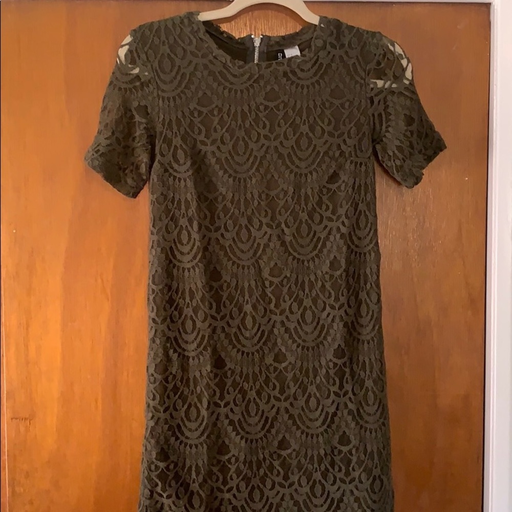 Olive green dress